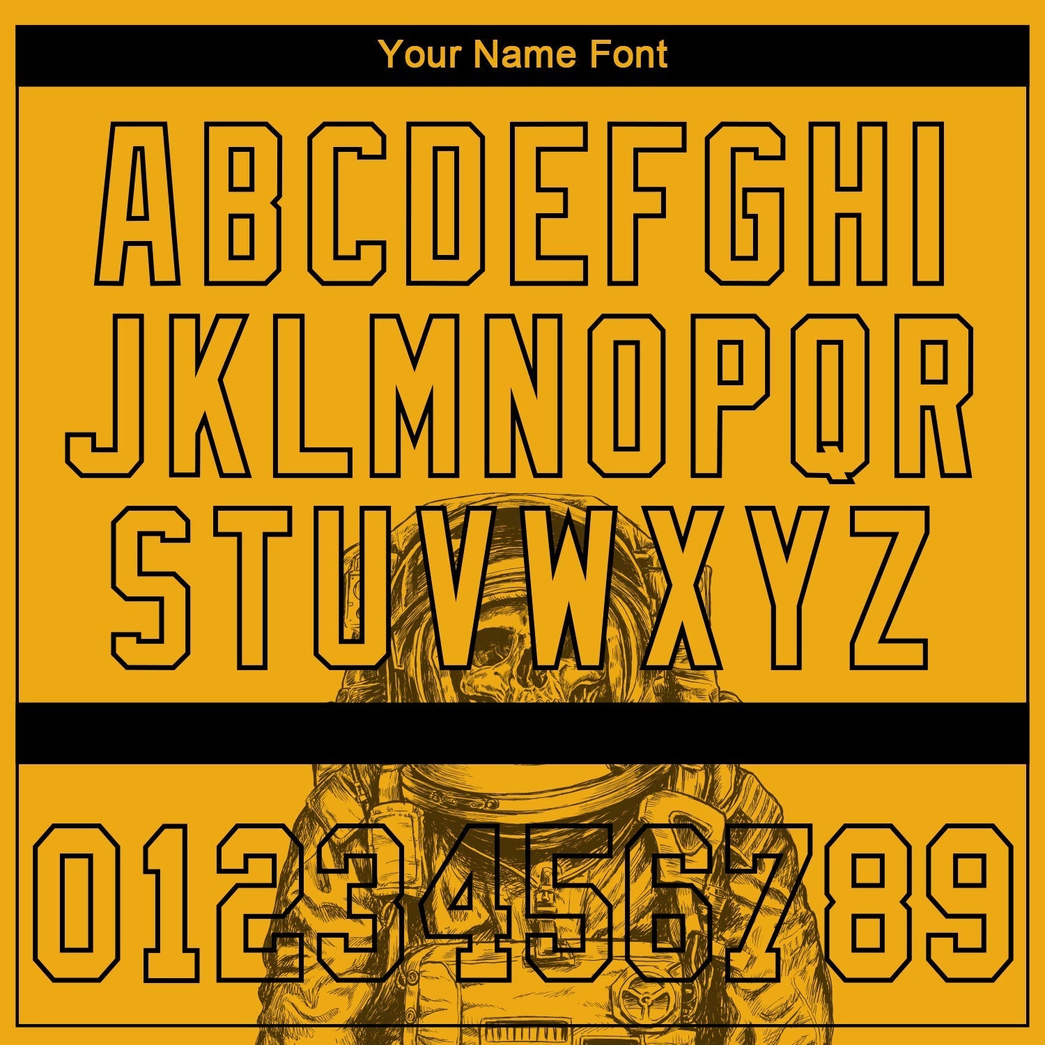Custom Gold Gold-Black 3D Pattern Design Astronaut Authentic Baseball Jersey baseball jersey product view 5