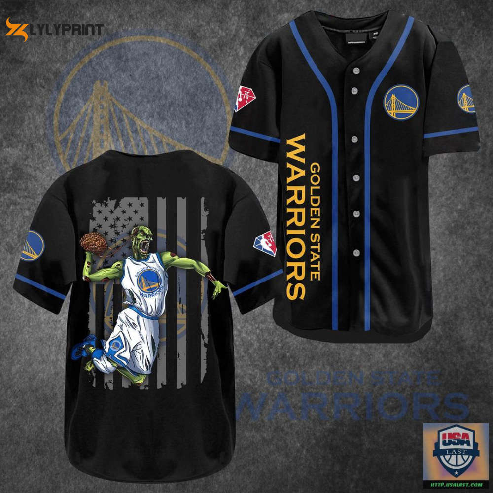Golden State Warriors Baseball Jersey Gifts for Fans - lylyprint.com baseball jersey product view 1