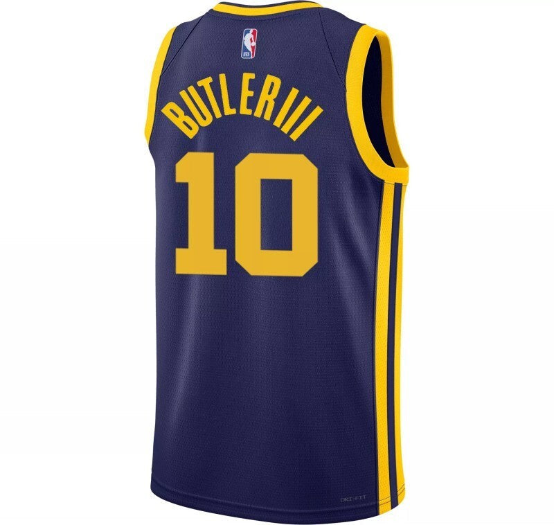 golden state warriors #10 jimmy butler navy statement Style 1 Basketball Jersey basketball jersey product view 1
