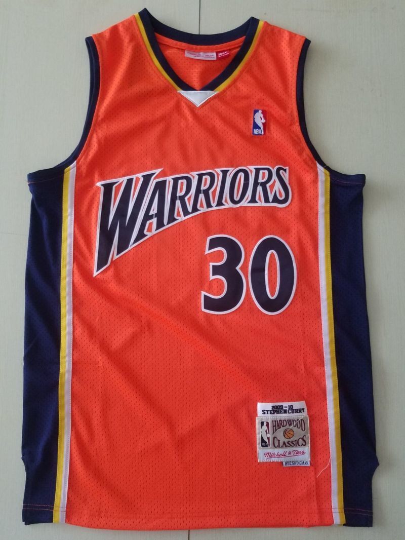 golden state warriors #30 stephen curry Warriors 30 Orange s-xxl Style 2 Basketball Jersey basketball jersey product view 1