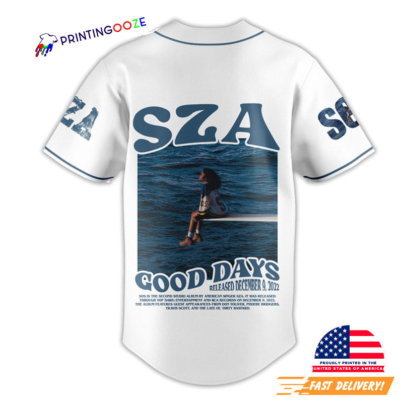 Good Days SZA Baseball Jersey baseball jersey product view 2