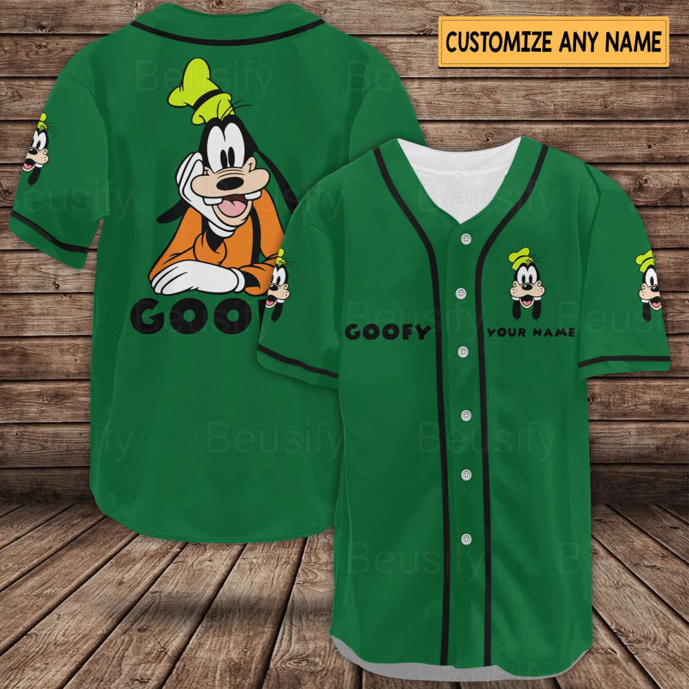 Goofy Baseball Jersey, Goofy Shirt, Goofy Jersey - lylyprint.com baseball jersey product view 4