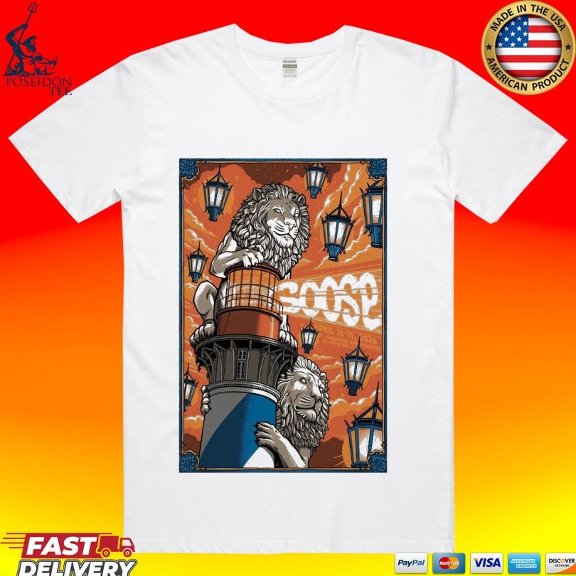 Goose April 18-19, 2026 St. Augustine Amphitheatre, St. Augustine, Fl T-shirt Unisex T-shirt, Sweatshirt, Hoodie, Long Sleeve Tee - T-Shirt, Sweatshirt, Hoodie