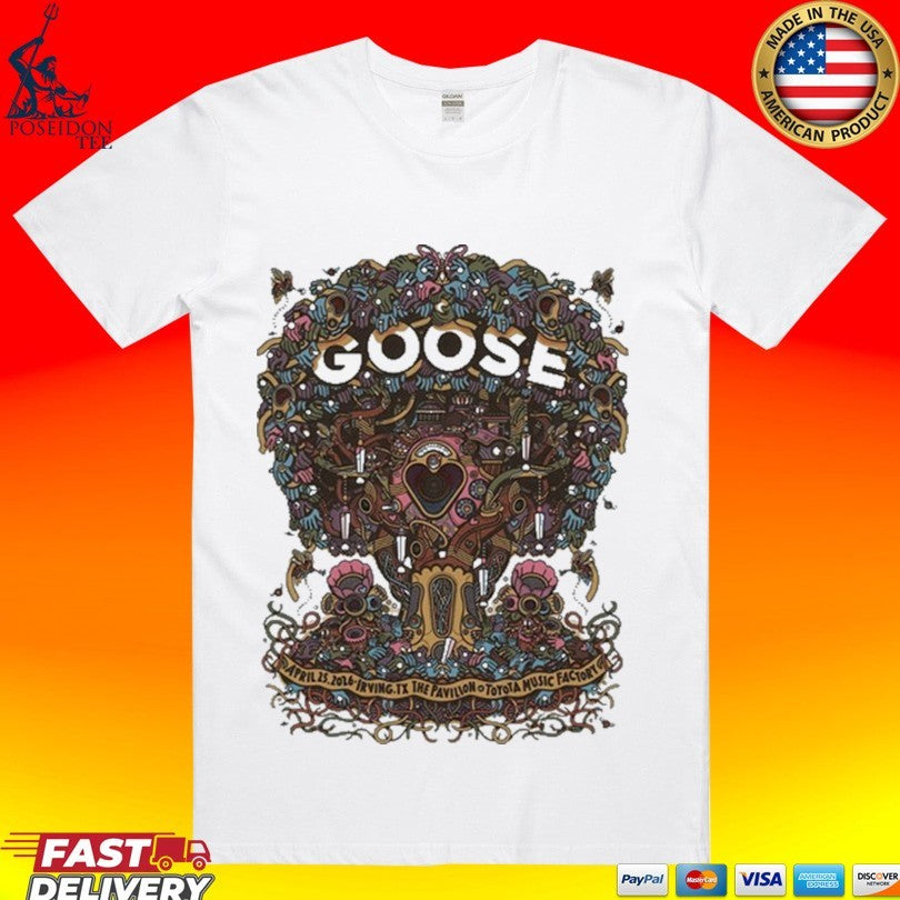 Goose In Irving Tx On April 25 2026 Tour T-shirt Unisex T-shirt, Sweatshirt, Hoodie, Long Sleeve Tee - T-Shirt, Sweatshirt, Hoodie
