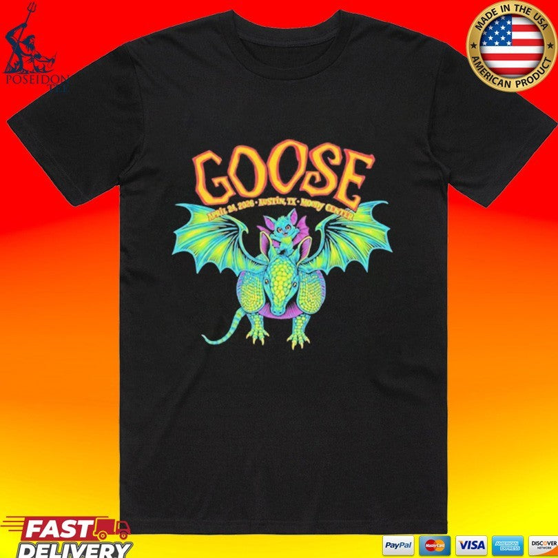 Goose Moody Center Austin Tx April 24 22026 T-shirt Unisex T-shirt, Sweatshirt, Hoodie, Long Sleeve Tee - T-Shirt, Sweatshirt, Hoodie