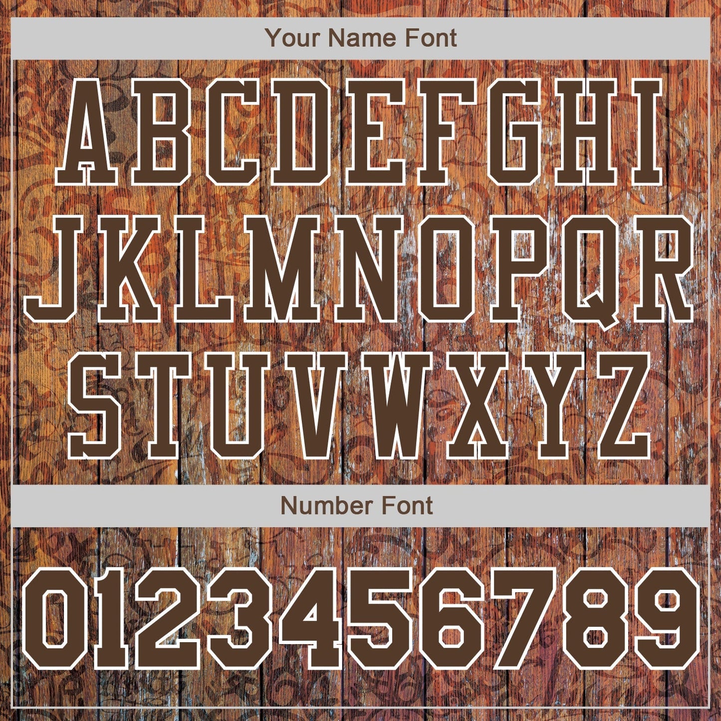 Custom Graffiti Pattern Brown-White 3D Wood Authentic Baseball Jersey baseball jersey product view 5