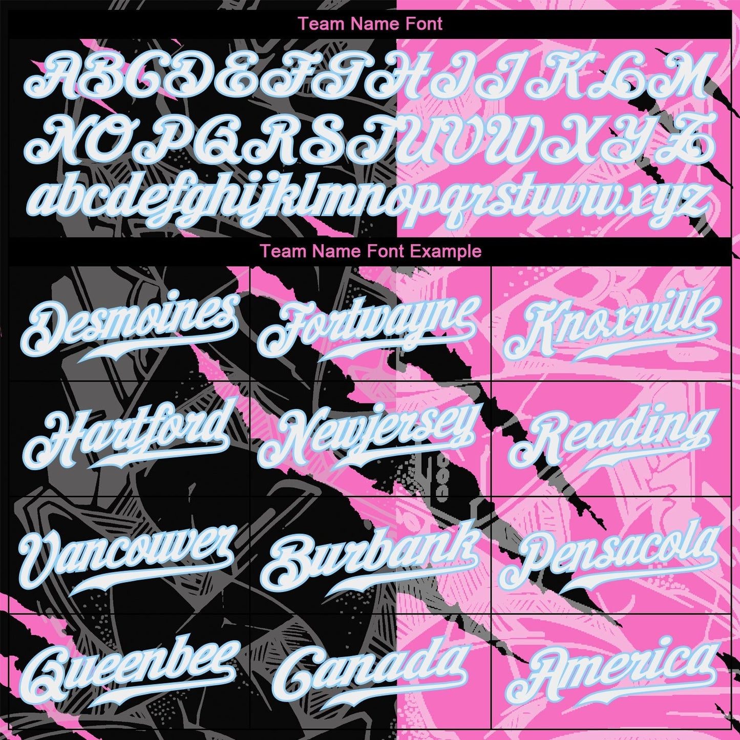 Custom Graffiti Pattern White-Light Blue 3D Authentic Baseball Jersey baseball jersey product view 4
