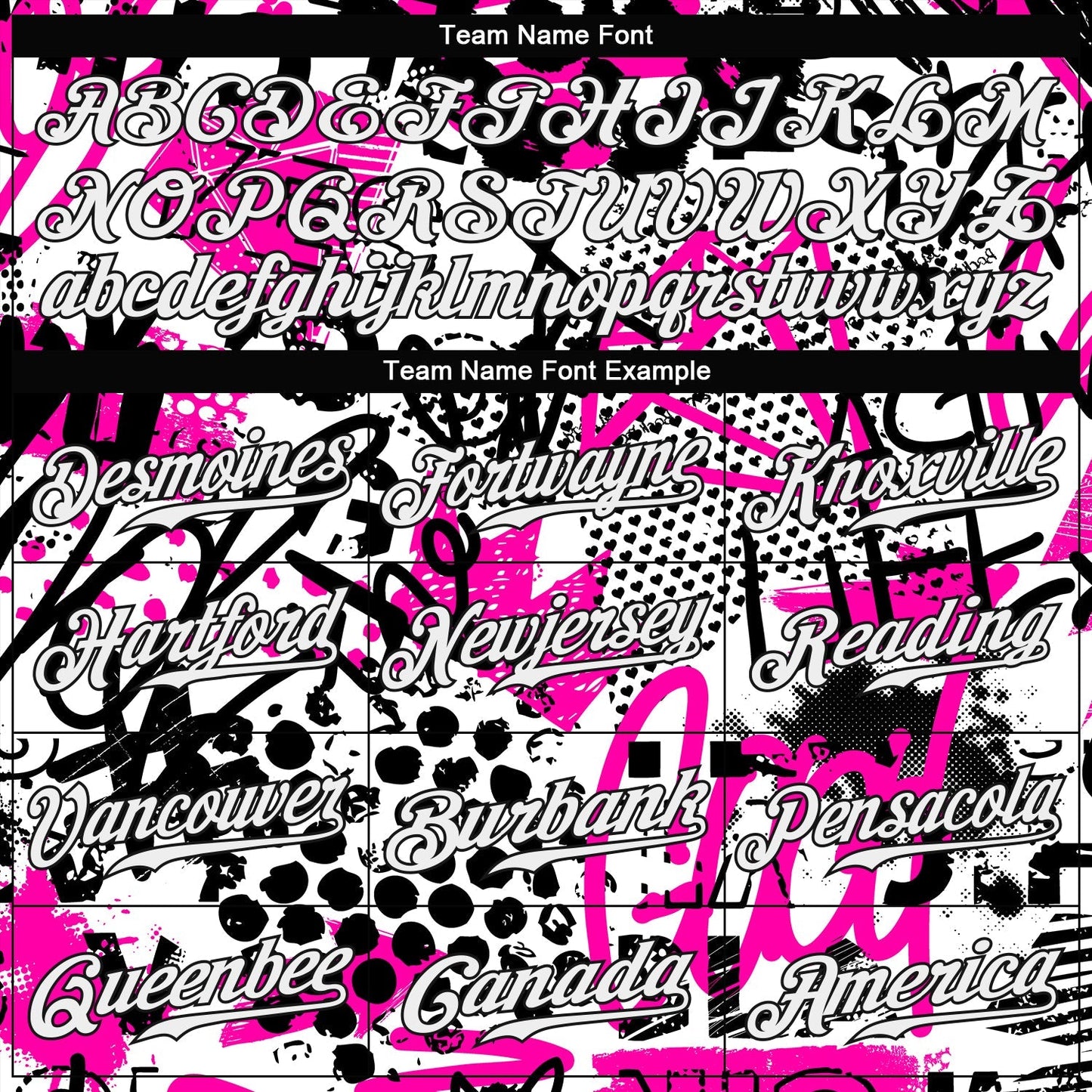 Custom Graffiti Pattern White-Black 3D Authentic Baseball Jersey baseball jersey product view 4