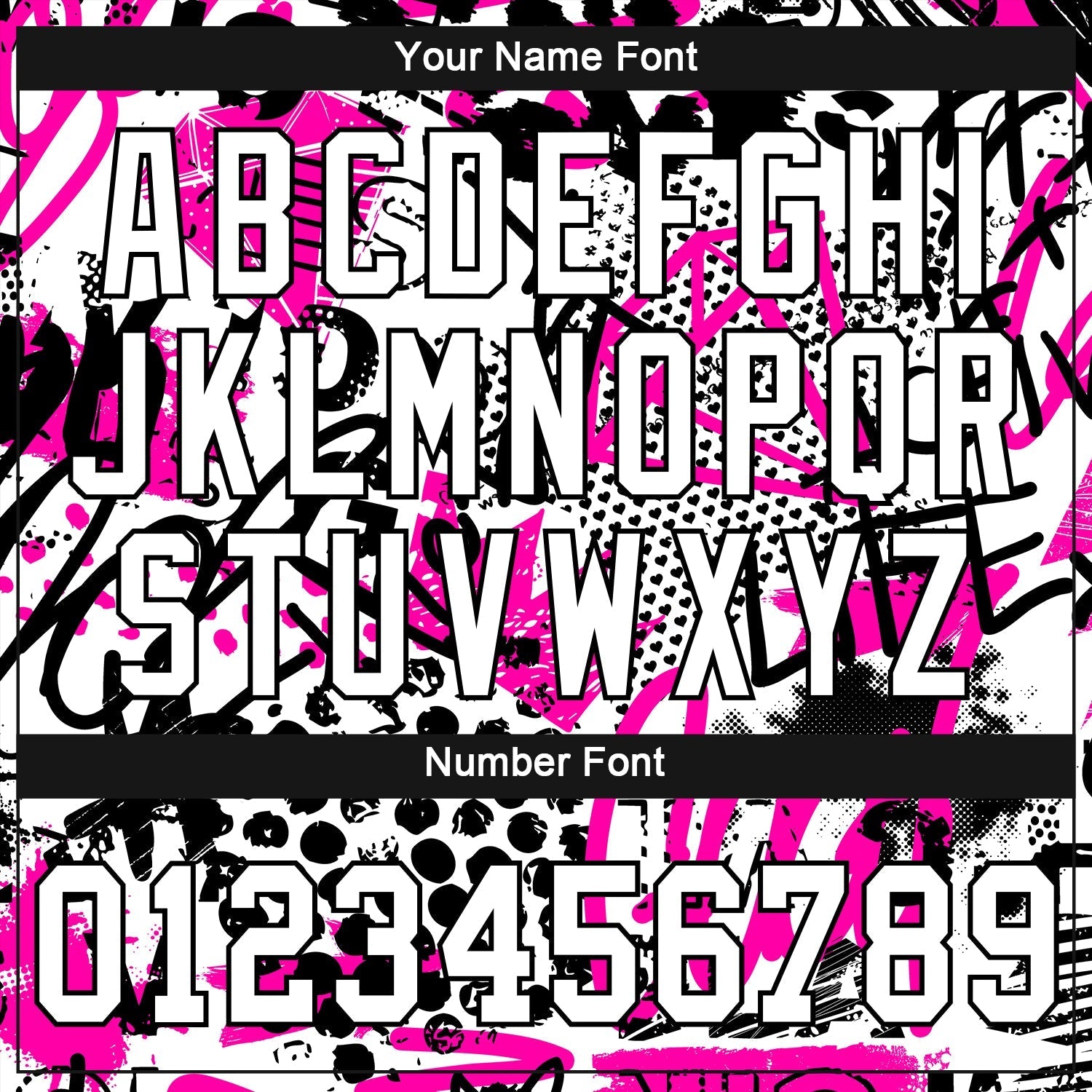 Custom Graffiti Pattern White-Black 3D Authentic Baseball Jersey baseball jersey product view 5