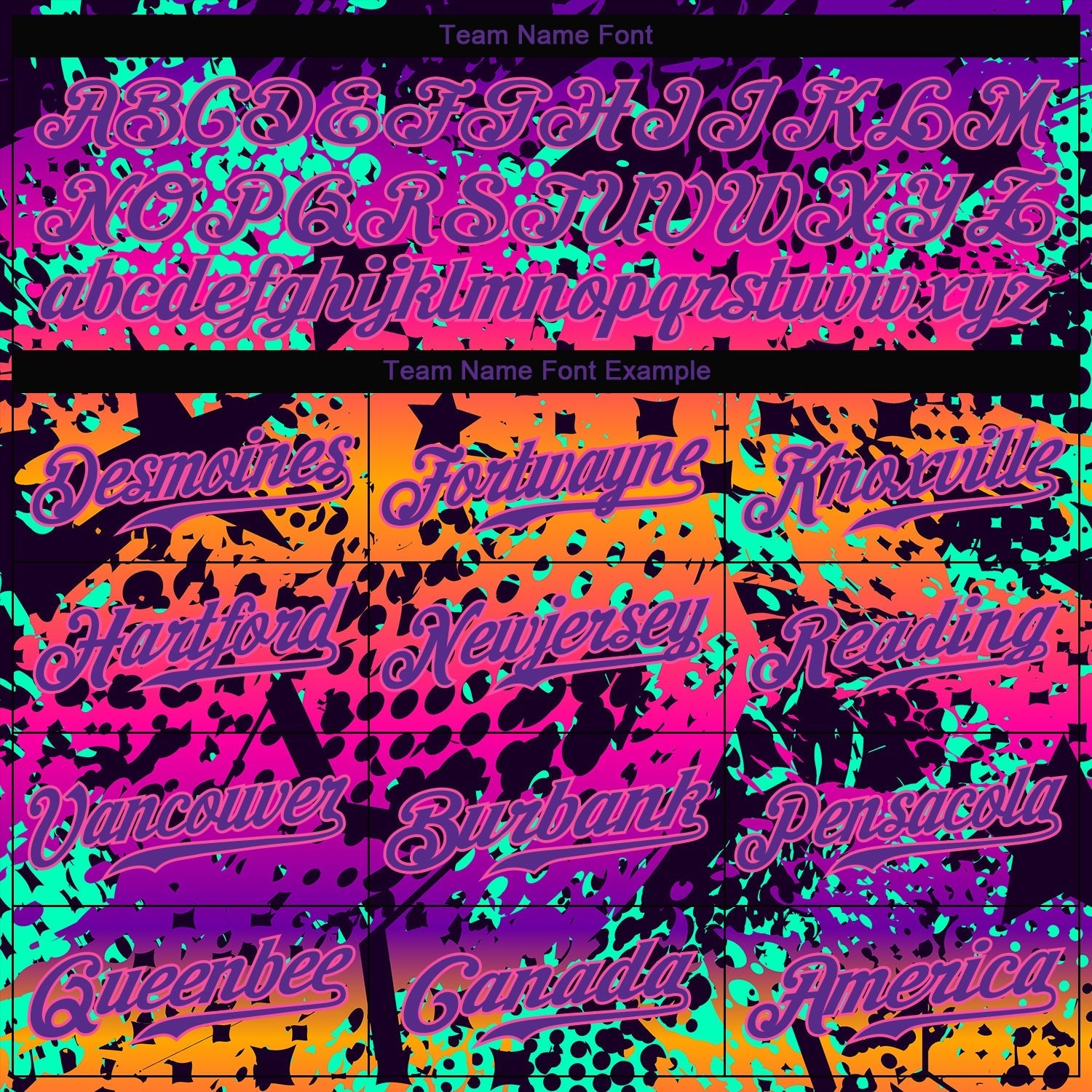 Custom Graffiti Pattern Purple-Pink 3D Authentic Baseball Jersey baseball jersey product view 4
