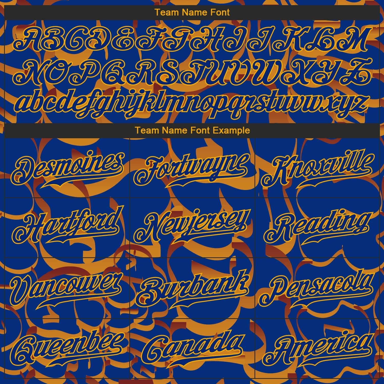 Custom Graffiti Pattern Royal-Gold 3D Authentic Baseball Jersey baseball jersey product view 4