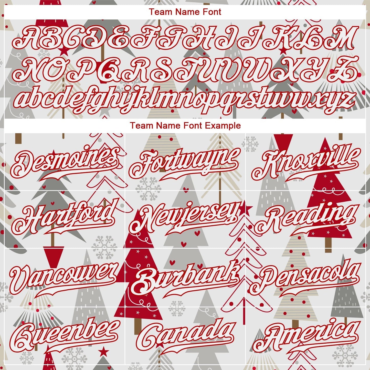 Custom Gray White-Red Christmas 3D Authentic Baseball Jersey baseball jersey product view 4