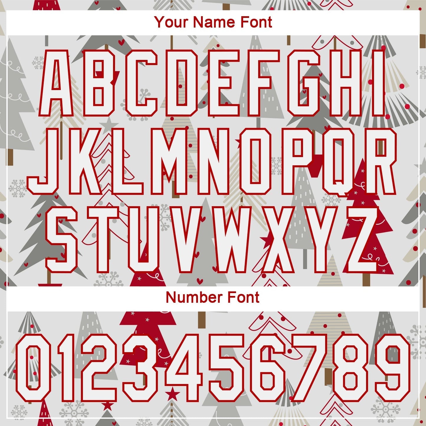 Custom Gray White-Red Christmas 3D Authentic Baseball Jersey baseball jersey product view 5