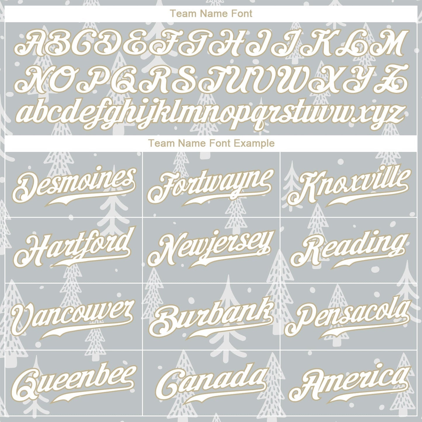 Custom Gray White-Old Gold Christmas 3D Authentic Baseball Jersey baseball jersey product view 4