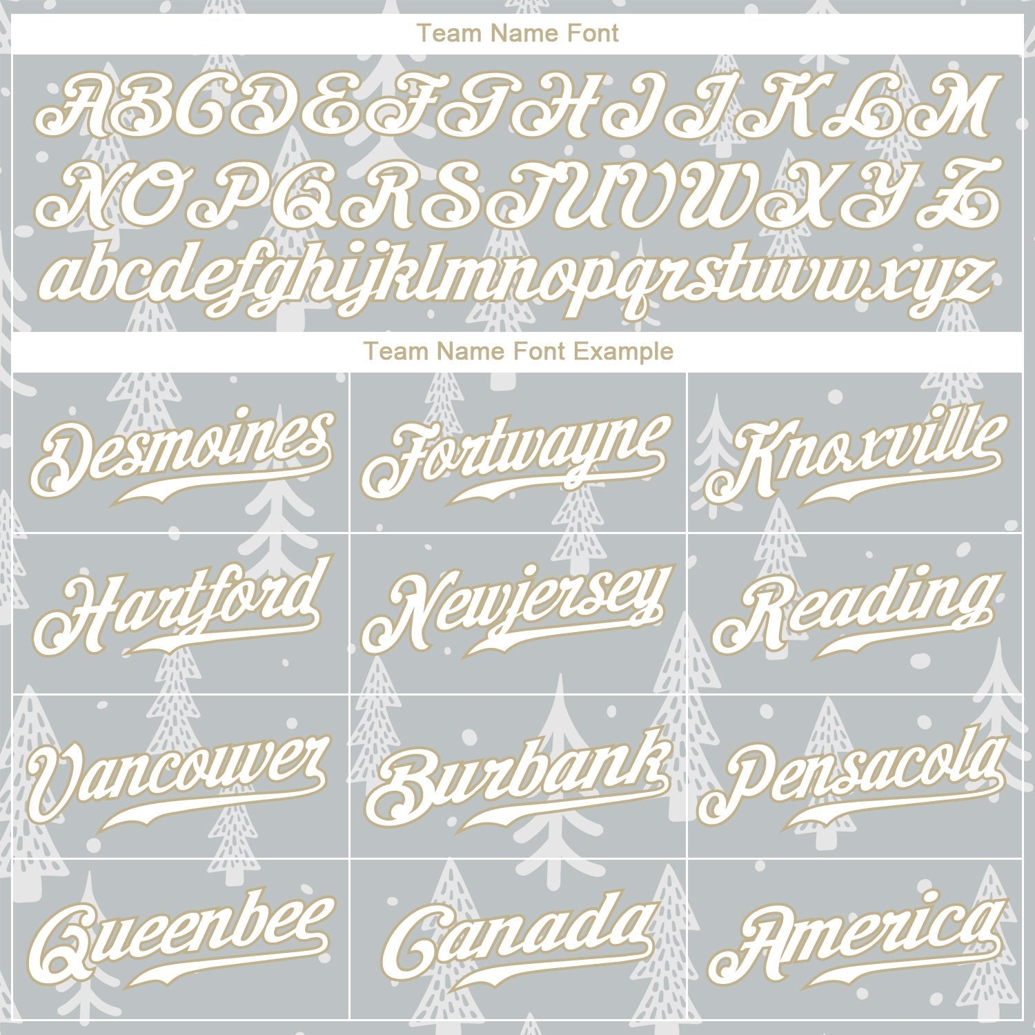 Custom Gray White-Old Gold Christmas 3D Authentic Baseball Jersey baseball jersey product view 4