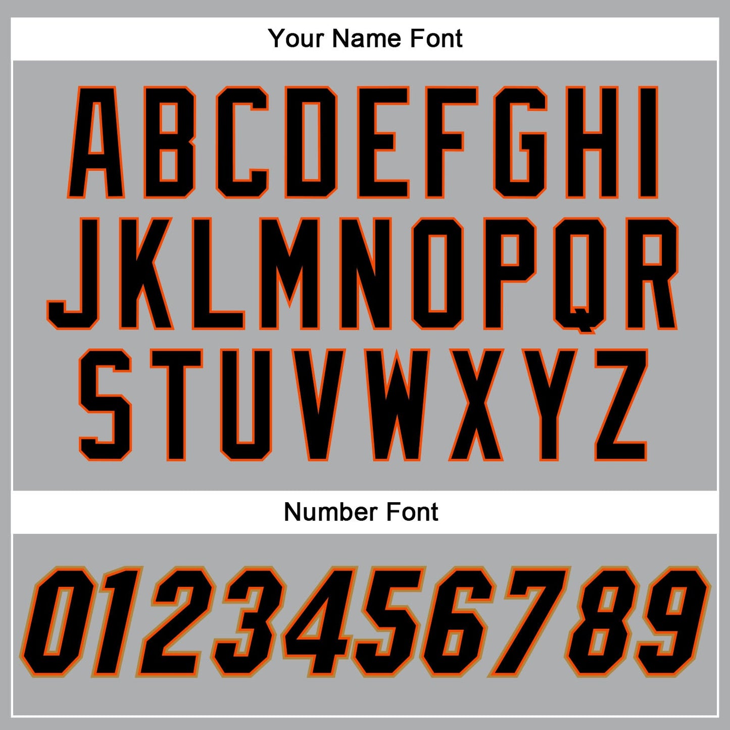 Custom Gray Black-Orange Authentic Baseball Jersey baseball jersey product view 5