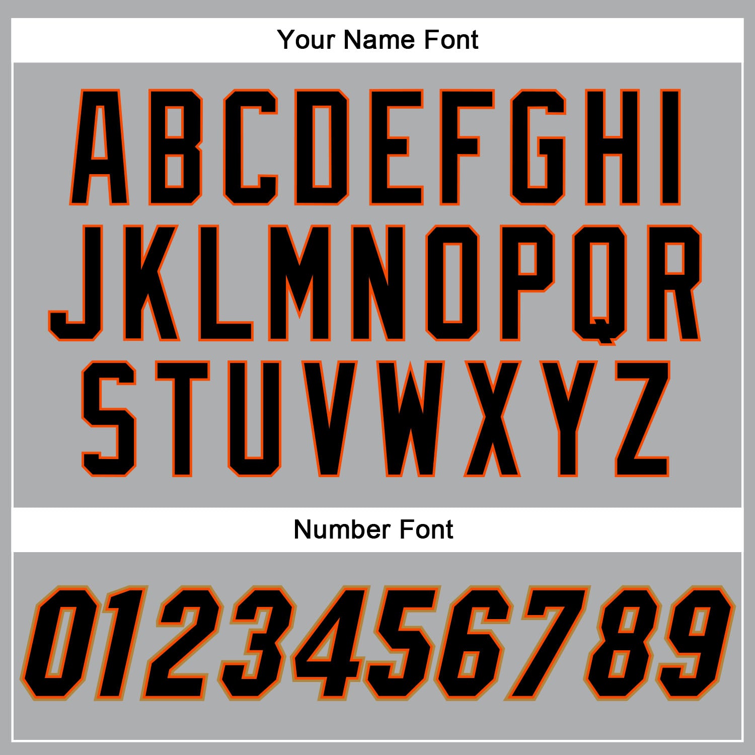 Custom Gray Black-Orange Authentic Baseball Jersey baseball jersey product view 5