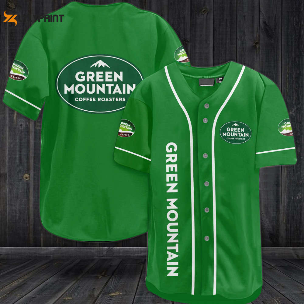 Green Mountain Coffee Roasters Baseball Jersey - lylyprint.com baseball jersey product view 1