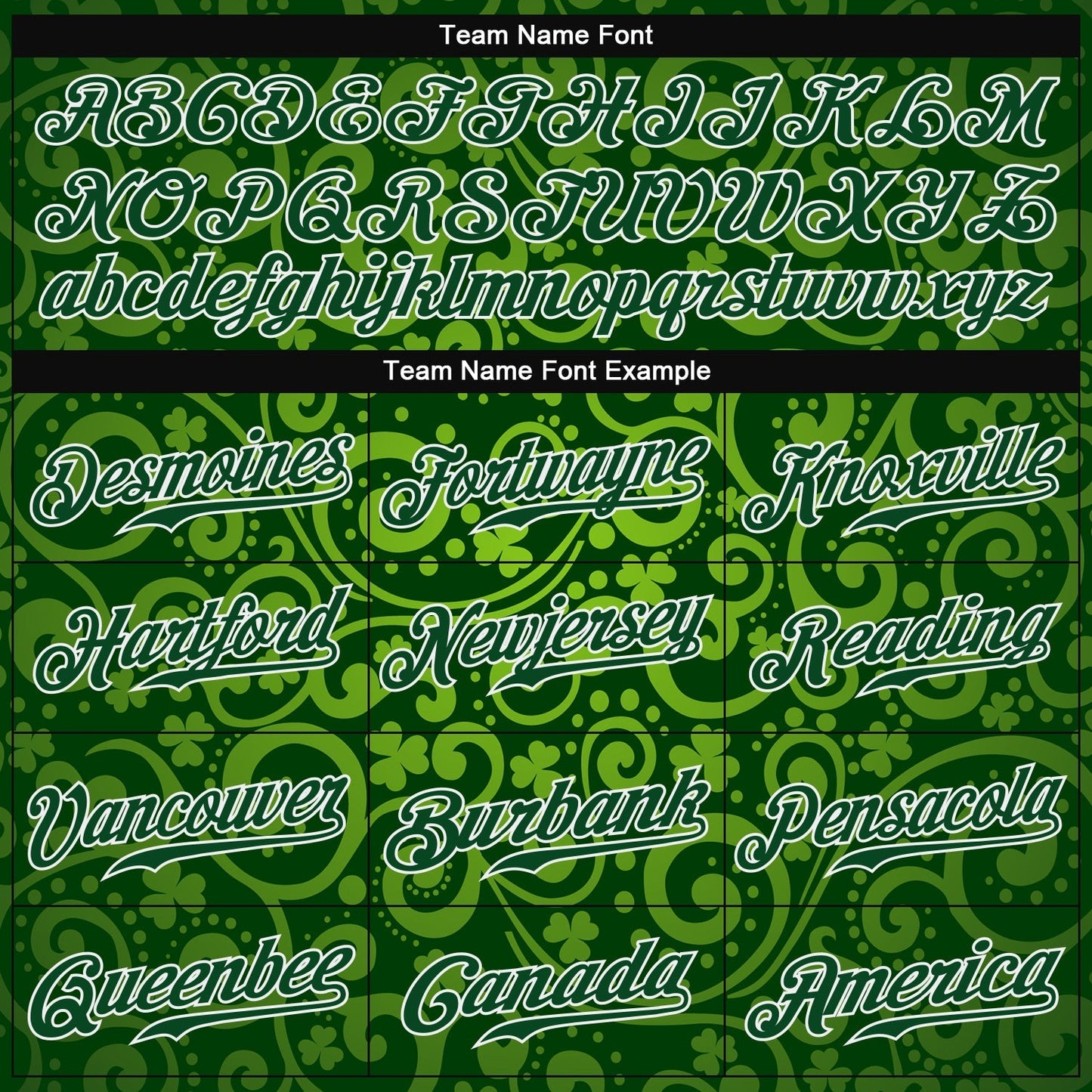 Custom Green Green-White 3D Pattern Design Authentic St. Patrick's Day Baseball Jersey baseball jersey product view 4