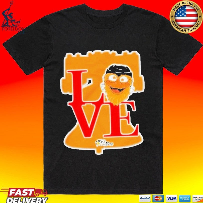 Gritty Love Philadelphia Flyers Hockey Mascot Nhl 2026 T-shirt Unisex T-shirt, Sweatshirt, Hoodie, Long Sleeve Tee - T-Shirt, Sweatshirt, Hoodie