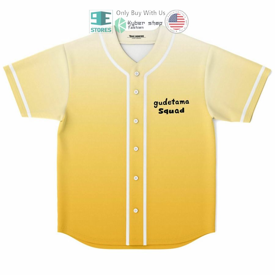 BEST Gudetama Squad Meh Baseball Jersey baseball jersey product view 1