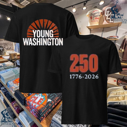 Angel Young Washington Logo 1776 2026 T-shirt Unisex T-shirt, Sweatshirt, Hoodie, Long Sleeve Tee - T-Shirt, Sweatshirt, Hoodie