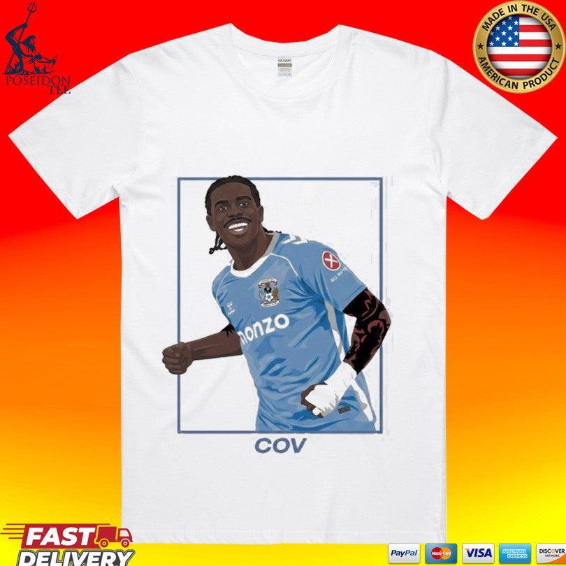 Haji Wright Coventry City Fc We Are Back Premier League T-shirt Unisex T-shirt, Sweatshirt, Hoodie, Long Sleeve Tee - T-Shirt, Sweatshirt, Hoodie