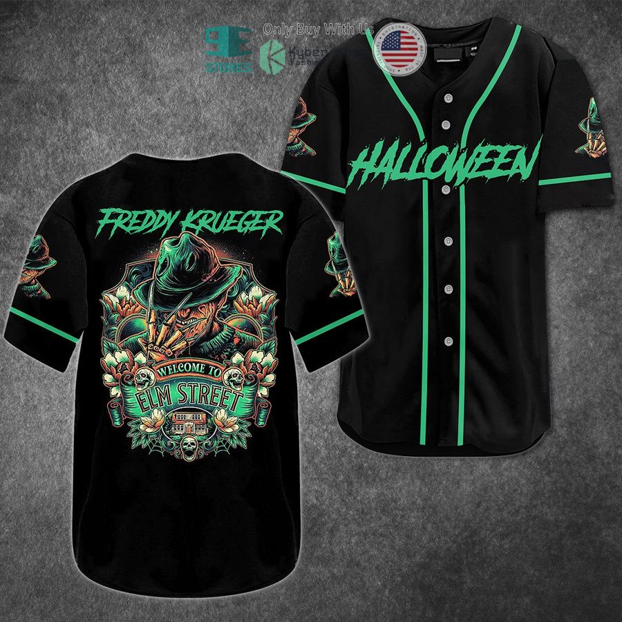 BEST Halloween Freddy Krueger A Nightmare on Elm Street Baseball Jersey baseball jersey product view 1