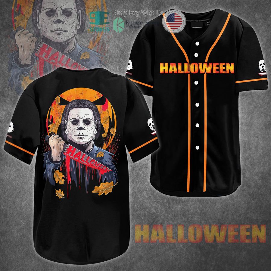 BEST Halloween Michael Myers Baseball Jersey baseball jersey product view 1