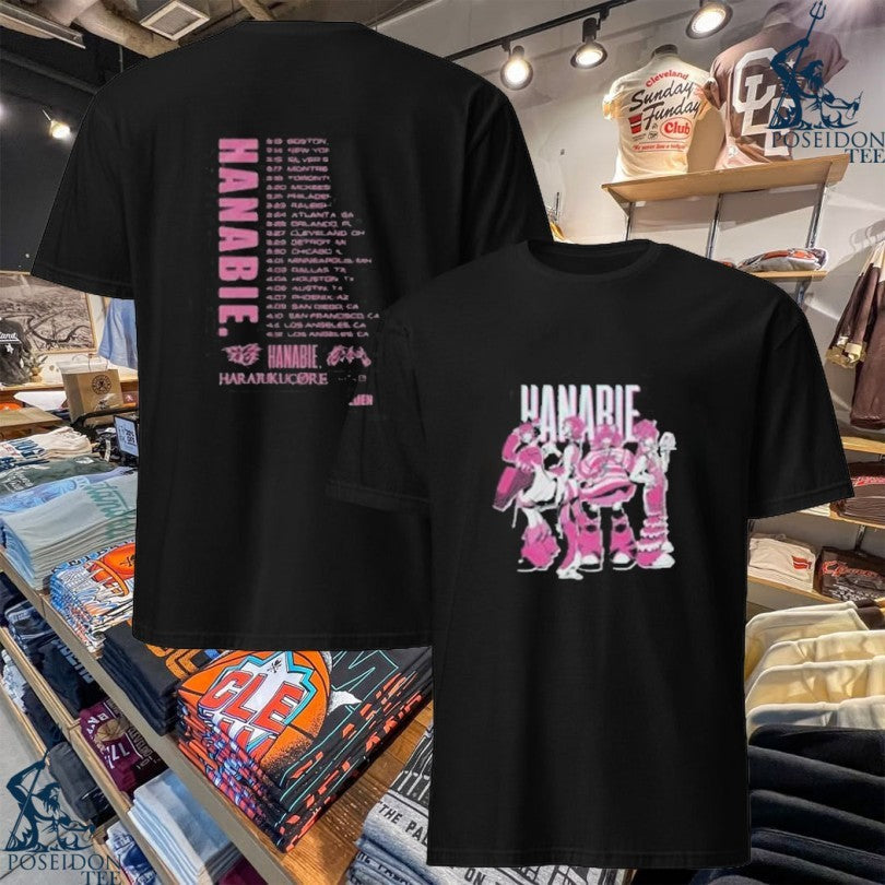 Hanabie 2026 Anime Tour T-shirt Unisex T-shirt, Sweatshirt, Hoodie, Long Sleeve Tee - T-Shirt, Sweatshirt, Hoodie