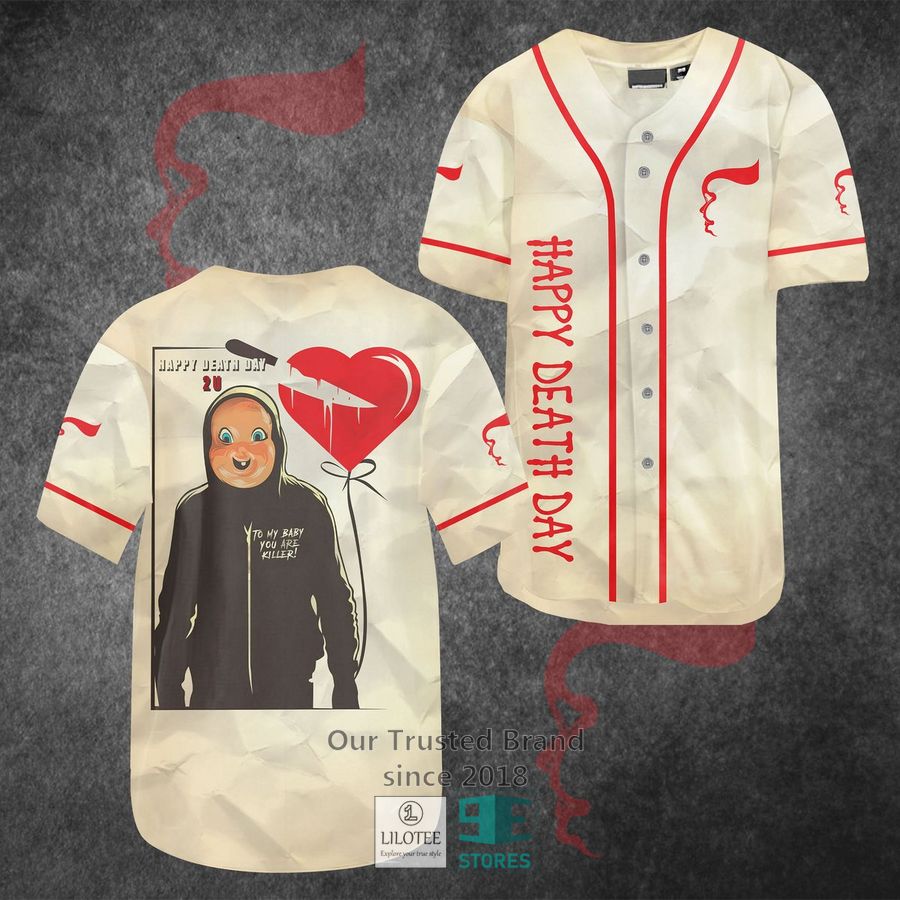 Happy Death Day Horror Movie Baseball Jersey baseball jersey product view 1