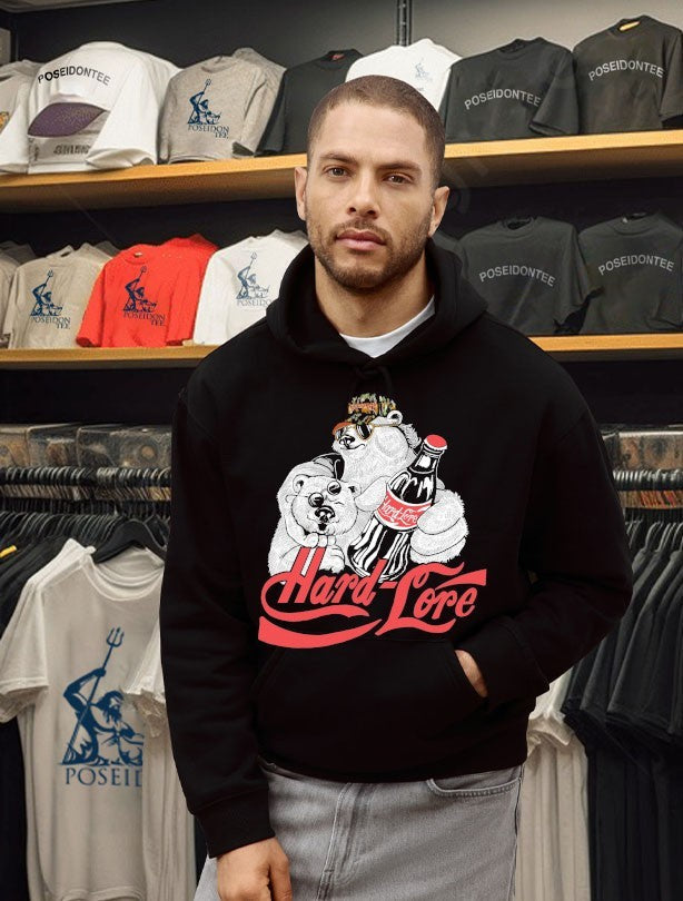 Hardlore Polar Bear - Adult & Kids T-Shirts, Sweatshirts & Hoodies apparel design preview 2