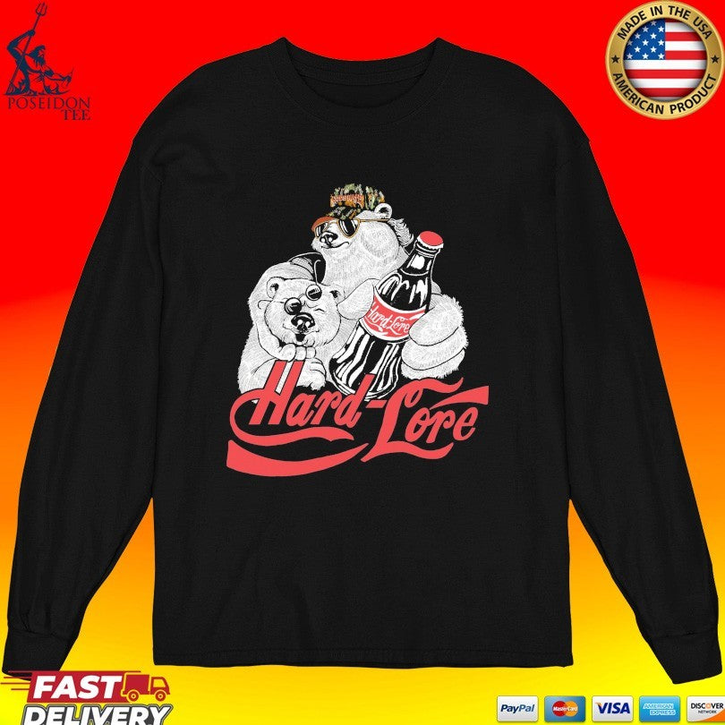 Hardlore Polar Bear - Adult & Kids T-Shirts, Sweatshirts & Hoodies apparel design preview 4