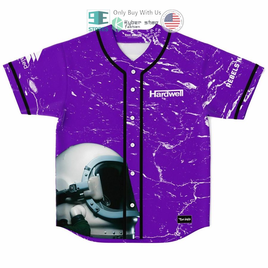 BEST Hardwell 22 Rebels Never Die Baseball Jersey baseball jersey product view 1