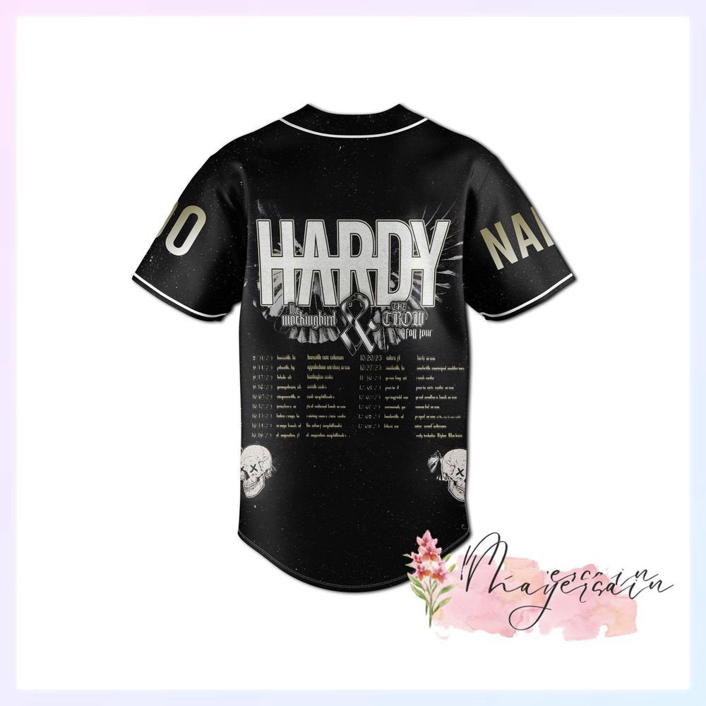 Hardyy Western Baseball Jersey - lylyprint.com baseball jersey product view 3