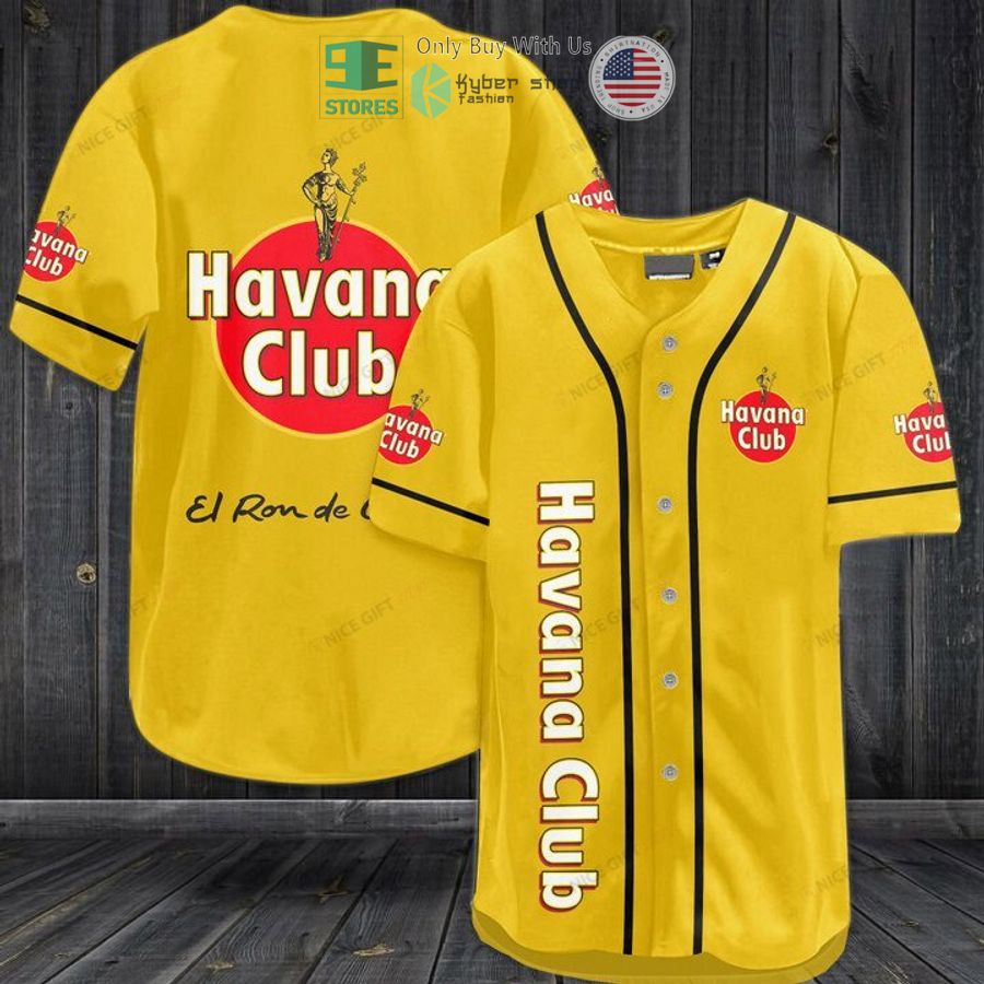 BEST Havana Club logo Baseball Jersey baseball jersey product view 1