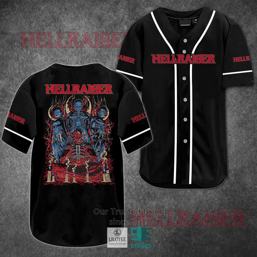 Hellraiser Horror Movie Baseball Jersey baseball jersey product view 1