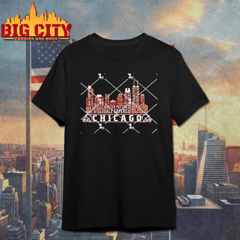 hicago Football All Time Legends Shirt Unisex T-shirt, Sweatshirt, Hoodie, Long Sleeve Tee - T-Shirt, Sweatshirt, Hoodie