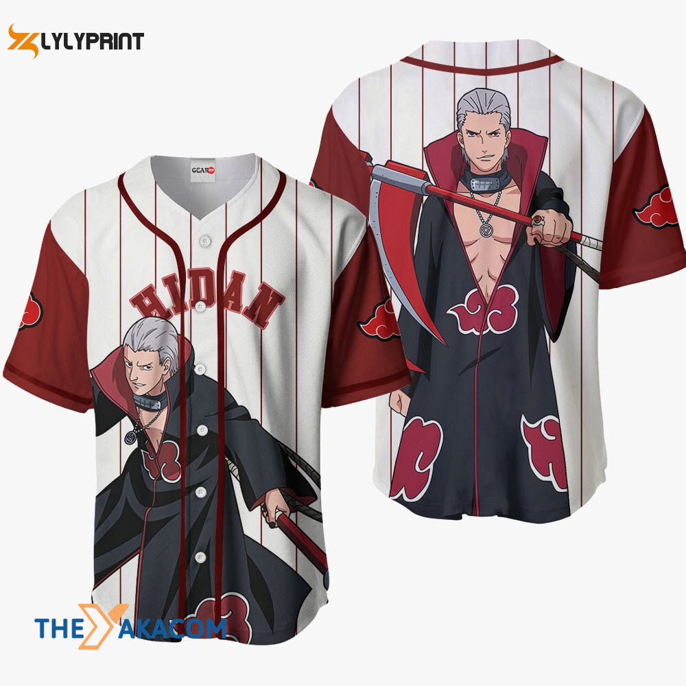 Hidan Akatsuki Anime Sport Style Gift Christmas For Fan Baseball Jersey Shirt - lylyprint.com baseball jersey product view 1