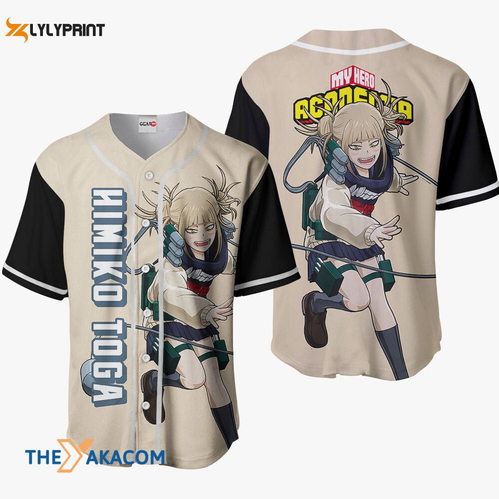 Himiko Toga My Hero Academia Anime Gift Christmas For Fan Baseball Jersey Shirt - lylyprint.com baseball jersey product view 1