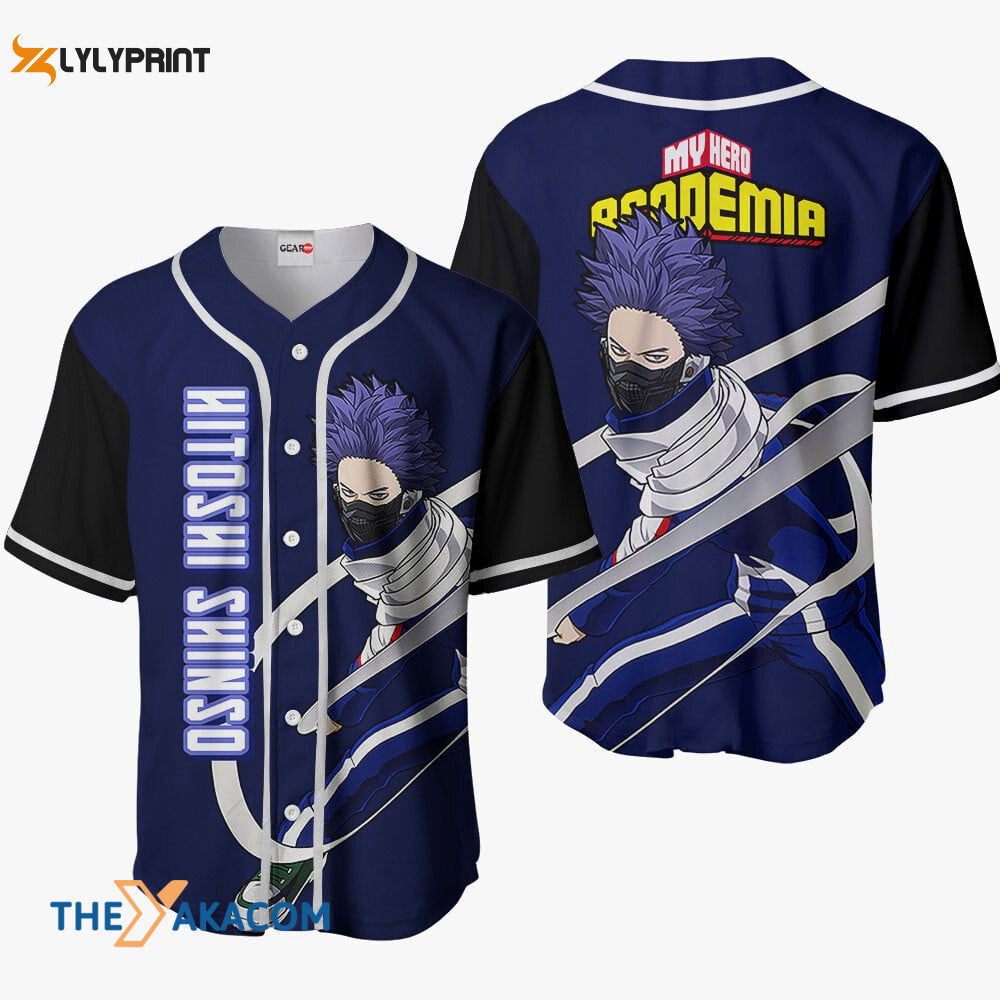 Hitoshi Shinso My Hero Academia Anime Gift Christmas For Fan Baseball Jersey Shirt - lylyprint.com baseball jersey product view 1