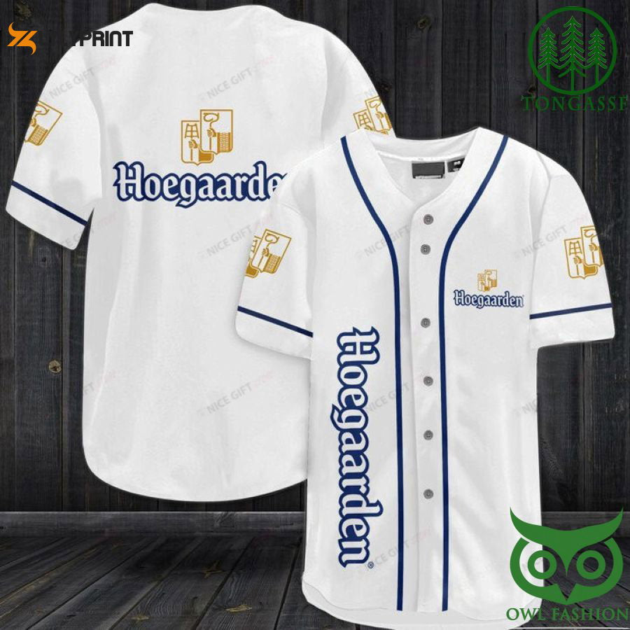 Hoegaarden Baseball Jersey Shirt - lylyprint.com baseball jersey product view 1