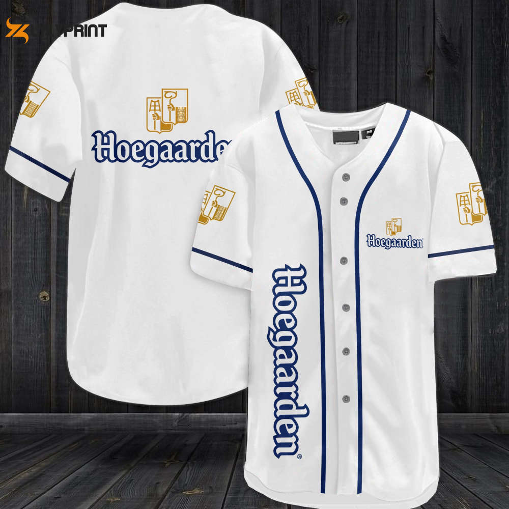 Hoegaarden Beer Baseball Jersey - lylyprint.com baseball jersey product view 1