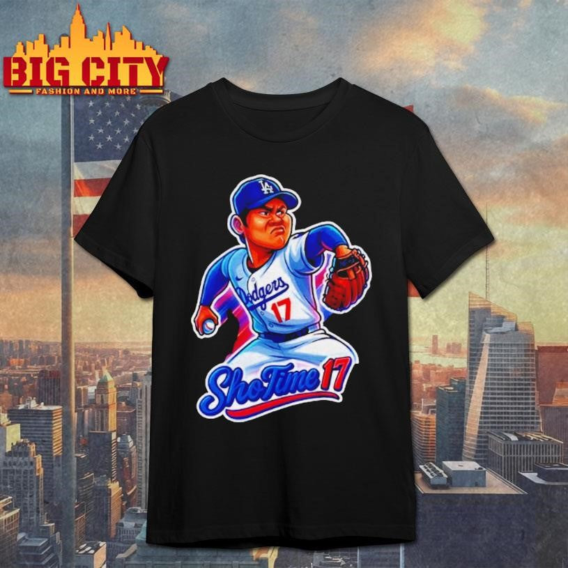 hohei Ohtani La Dodgers Cartoon Caricature Los Angeles Dodgers Mlb Baseball Shirt Unisex T-shirt, Sweatshirt, Hoodie, Long Sleeve Tee - T-Shirt, Sweatshirt, Hoodie