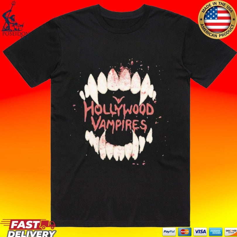 Hollywood Vampires Bite Logo Womens T-shirt Unisex T-shirt, Sweatshirt, Hoodie, Long Sleeve Tee - T-Shirt, Sweatshirt, Hoodie