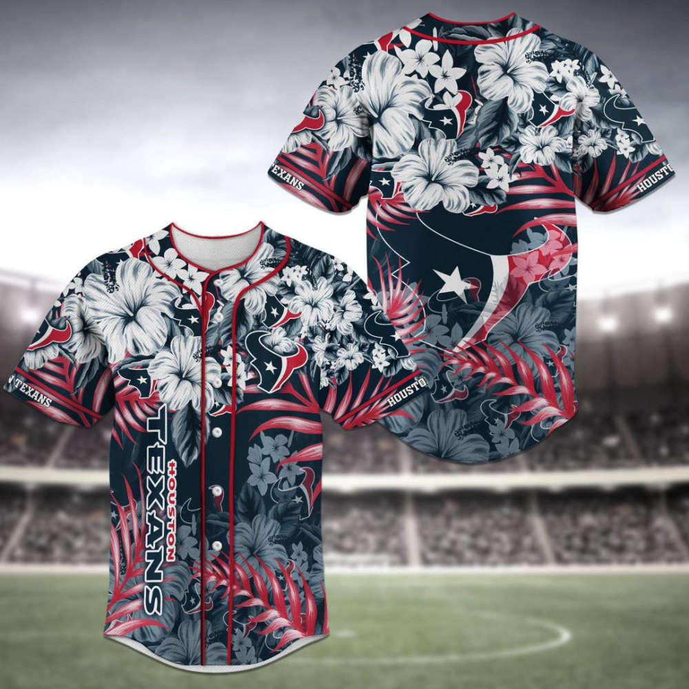 Houston Texans Baseball Jersey Personalized 2023 Gift For Men Women - lylyprint.com baseball jersey product view 2