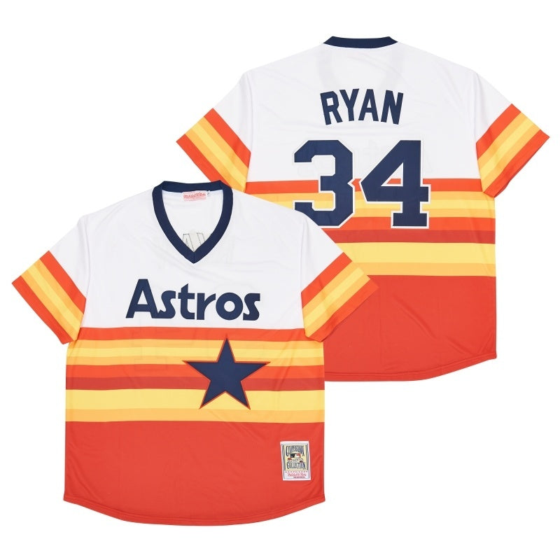 houston astros #34 nolan ryan Style 5 Baseball Jersey baseball jersey product view 1