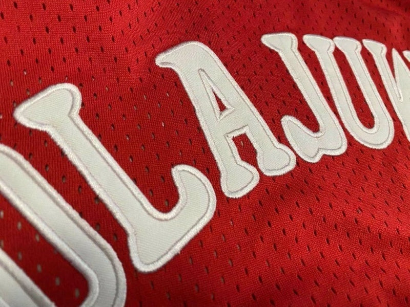 houston rockets #34 hakeem olajuwon Rockets 34 Olajuwon Retro Red Jersey Style 3 Basketball Jersey basketball jersey product view 1