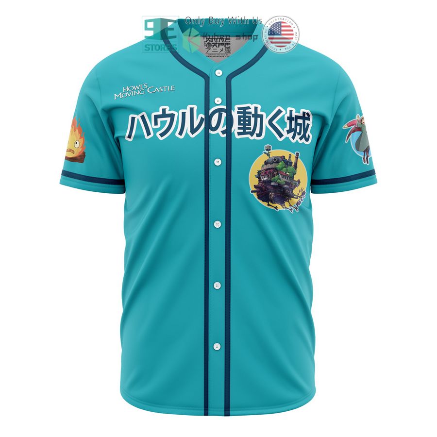 BEST Howls Moving Castle Studio Ghibli Baseball Jersey baseball jersey product view 1