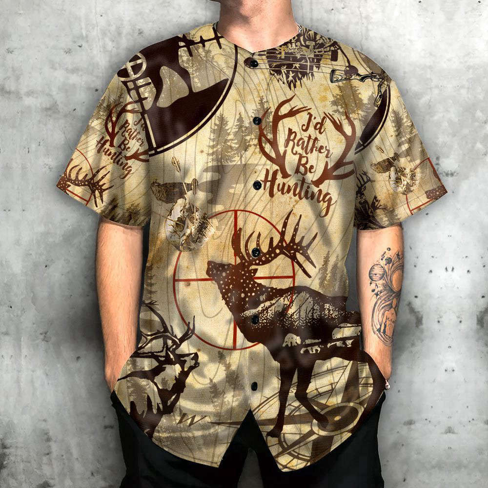 Hunting Forest Hunting Lover Art - Baseball Jersey For Men Women, Baseball Jersey For Men Women For Baseball Fans - lylyprint.com baseball jersey product view 2